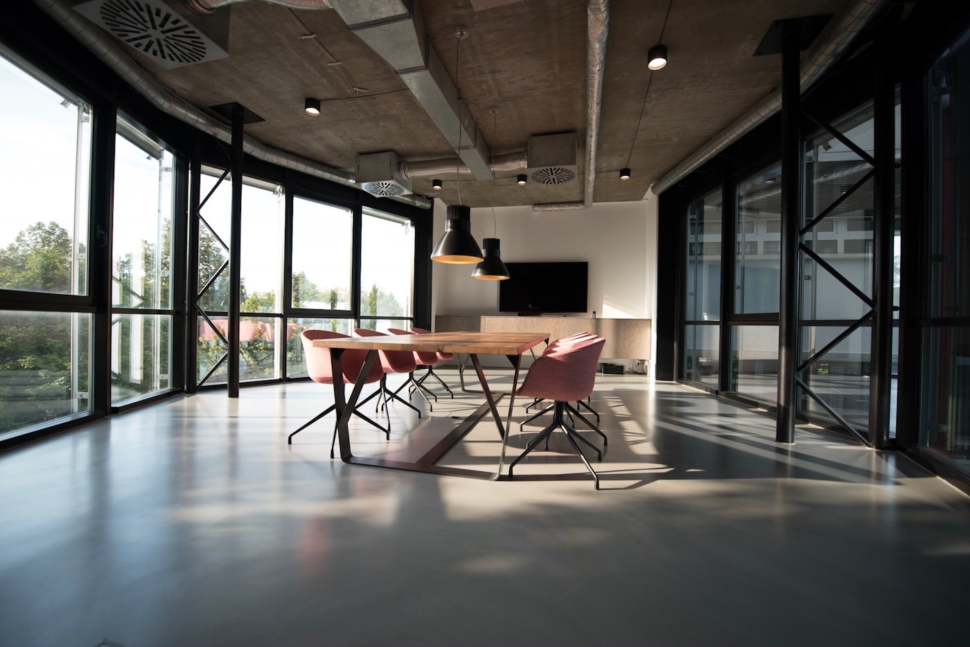 Welcoming, light-filled office reception area